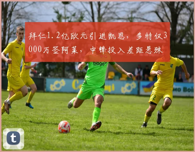 拜仁1.2亿欧元引进凯恩,多特仅3000万签阿莱,中锋投入差距悬殊